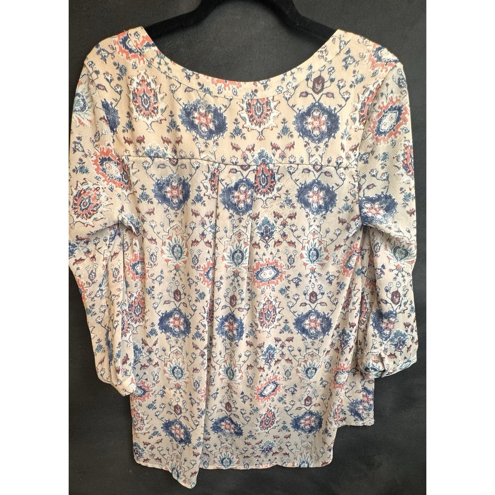 Anthropologie Maeve Top Size 6 Top‎  Floral Boho V Neck Cottage Crochet Lace - Picture 7 of 9